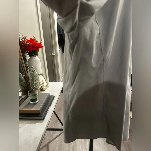 Calvin Klein Gray Dress Button Down Shirt size 16 34/35 - Picture 3 of 8